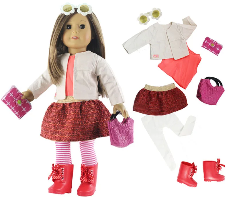 

1 Set Doll Clothes Outfit for 18 inch American Doll Many Style for Choice A01