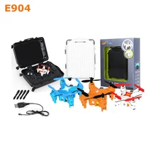 Создать игрушки E904 2,4G 4CH 6 осевой гироскоп мини нано RC Квадрокоптер со светодиодными огнями 3D рулон RC Квадрокоптер RTF
