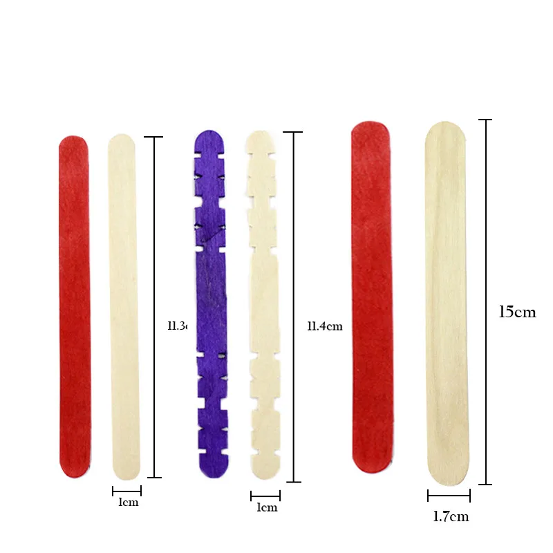 Hoomall 50 шт./лот, палочки для мороженого, для детей, сделай сам, ручная работа, художественные поделки, креативные деревянные палочки для мороженого, натуральное дерево, инструмент для торта