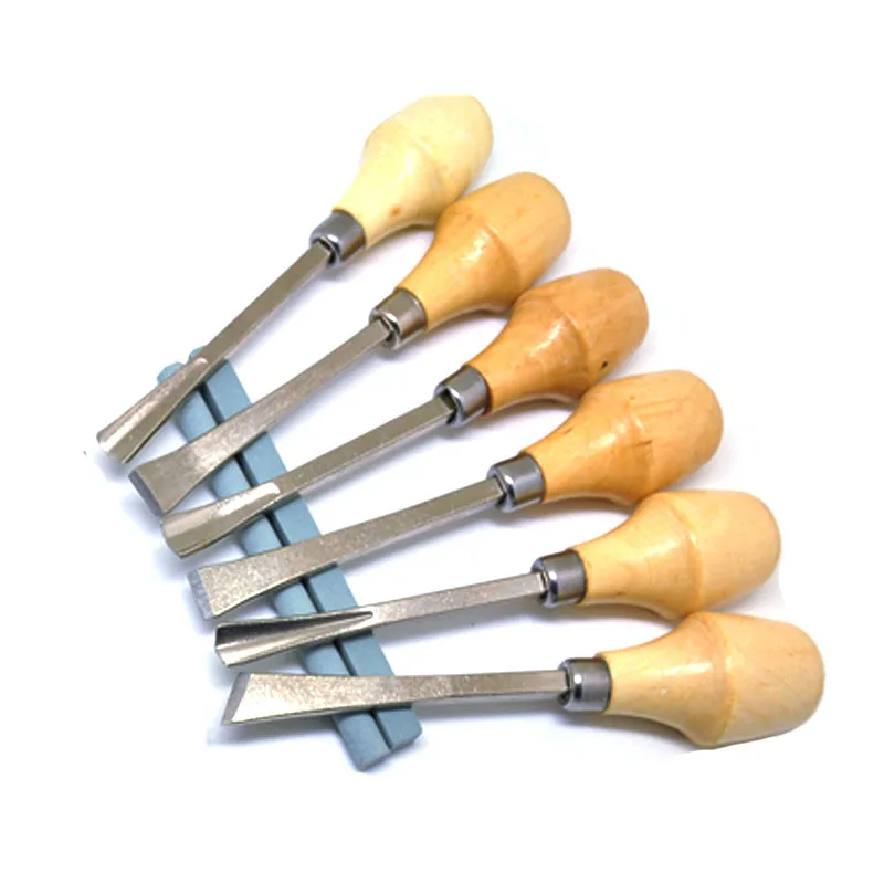 Buy 6pcs Wood Chisel Graver Woodcarving Knife Woodworking Chisel Wood Carving