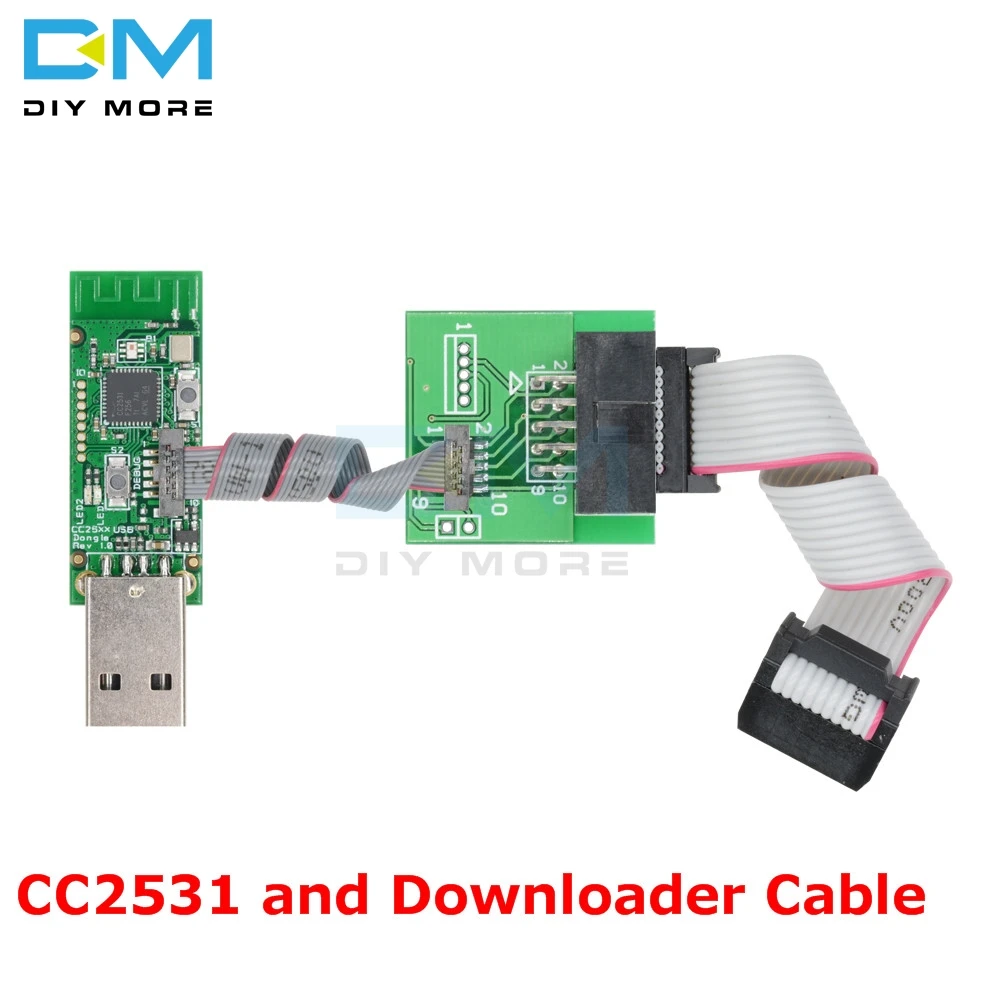 CC2531 беспроводной Zigbee Sniffer голая плата с Bluetooth 4,0 Dongle Capture Packet Module USB программатор кабель загрузчика - Цвет: Kit