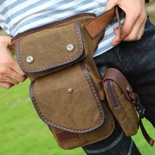 Высококачественная Мужская холщовая/нейлоновая поясная сумка-мессенджер для путешествий, сумка на плечо, сумка для мотоциклиста, сумка на пояс