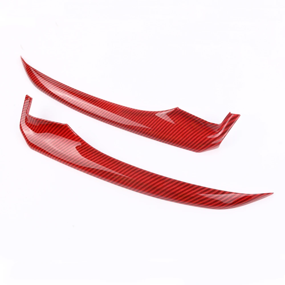 

ABS Red Carbon Fiber Style Front Bumper Corner Trim Cover for Toyota Camry 2018 decoration interior Car Styling Accessories