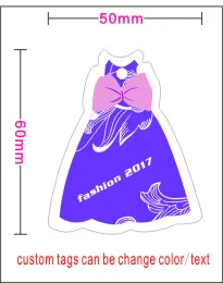 

custom print special skirt shape hang tags for you clothes ,Hundreds of design template in our shop
