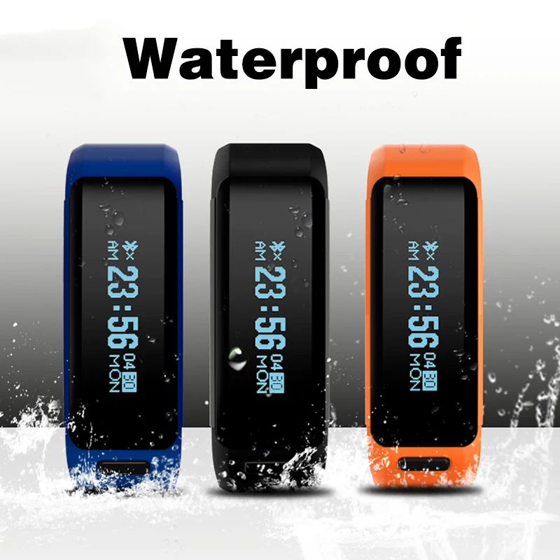 HESTIA Waterproof Smartband F1 Silicone Material Wristbands Sports IntelligentWith Mobile Phone Calls Heart Rate Monitor