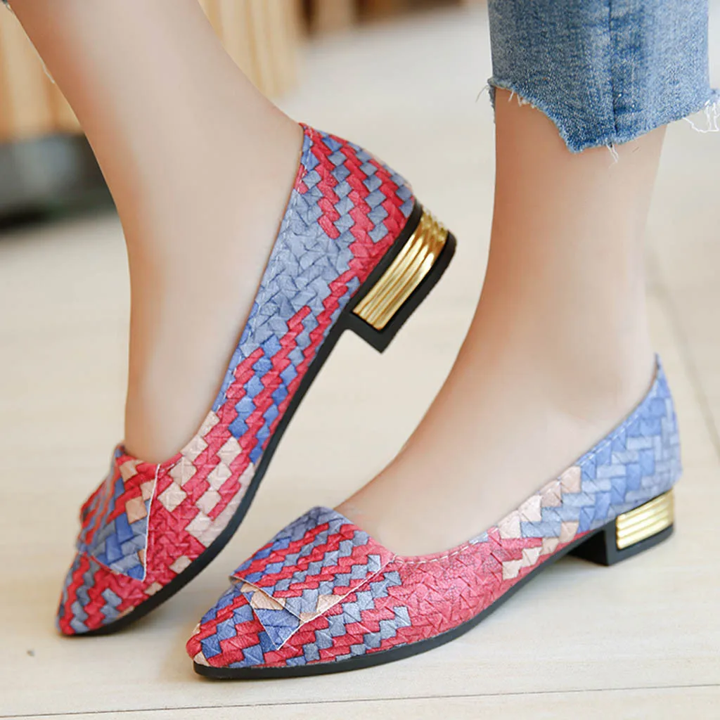 

YOUYEDIAN NEW pumps women 39 s shoes Girl Spring Mixed Colors Casual Shoes Female Pretty Shoes escarpins femme 2019 nouveau#G30