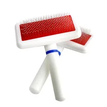 Pet Comb White Air Bubble Needle Brush Massage Comfort Cleaning Supplies Pet Dog Brush Stainless Steel Dog Comb Pet Products