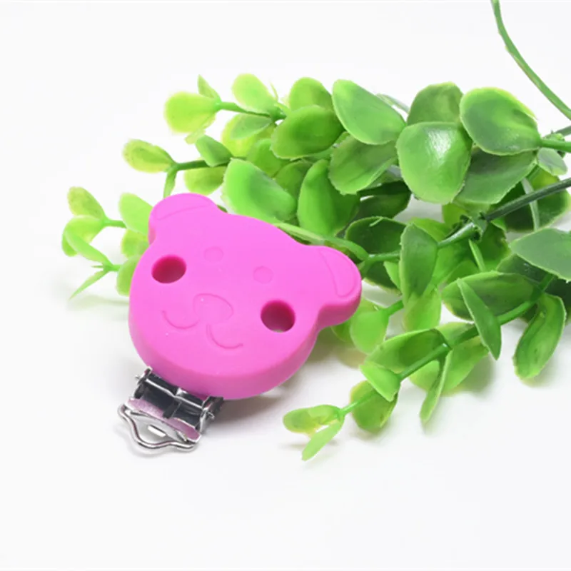 10 шт. BPA бесплатно силиконовые зажимы для медведя DIY детские соски медведь Chupetero