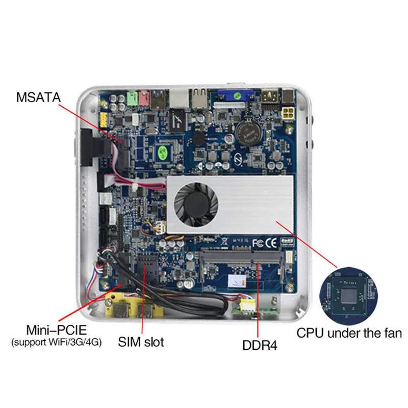 Настольные компьютеры ПК Core i5 4210U barebones x86 с одной платой мини компьютер rs232 COM 6 USB