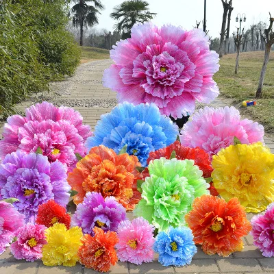 

10pcs 70cm Retro Chinese Peony Flower Umbrella Dance Performance Props Wedding Decoration Photograph Umbrella