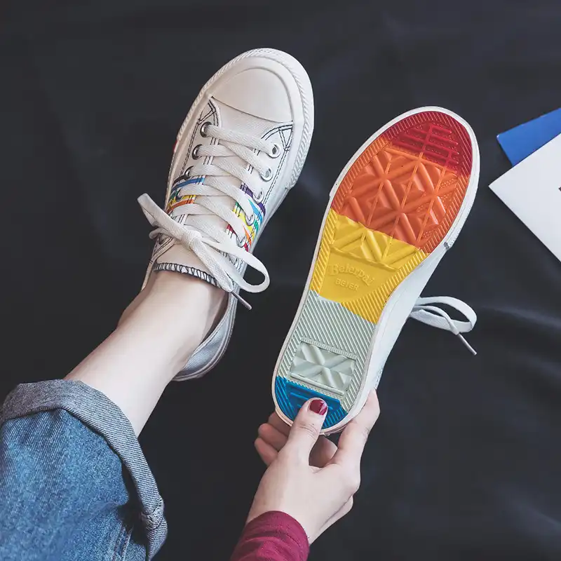 girls colorful sneakers