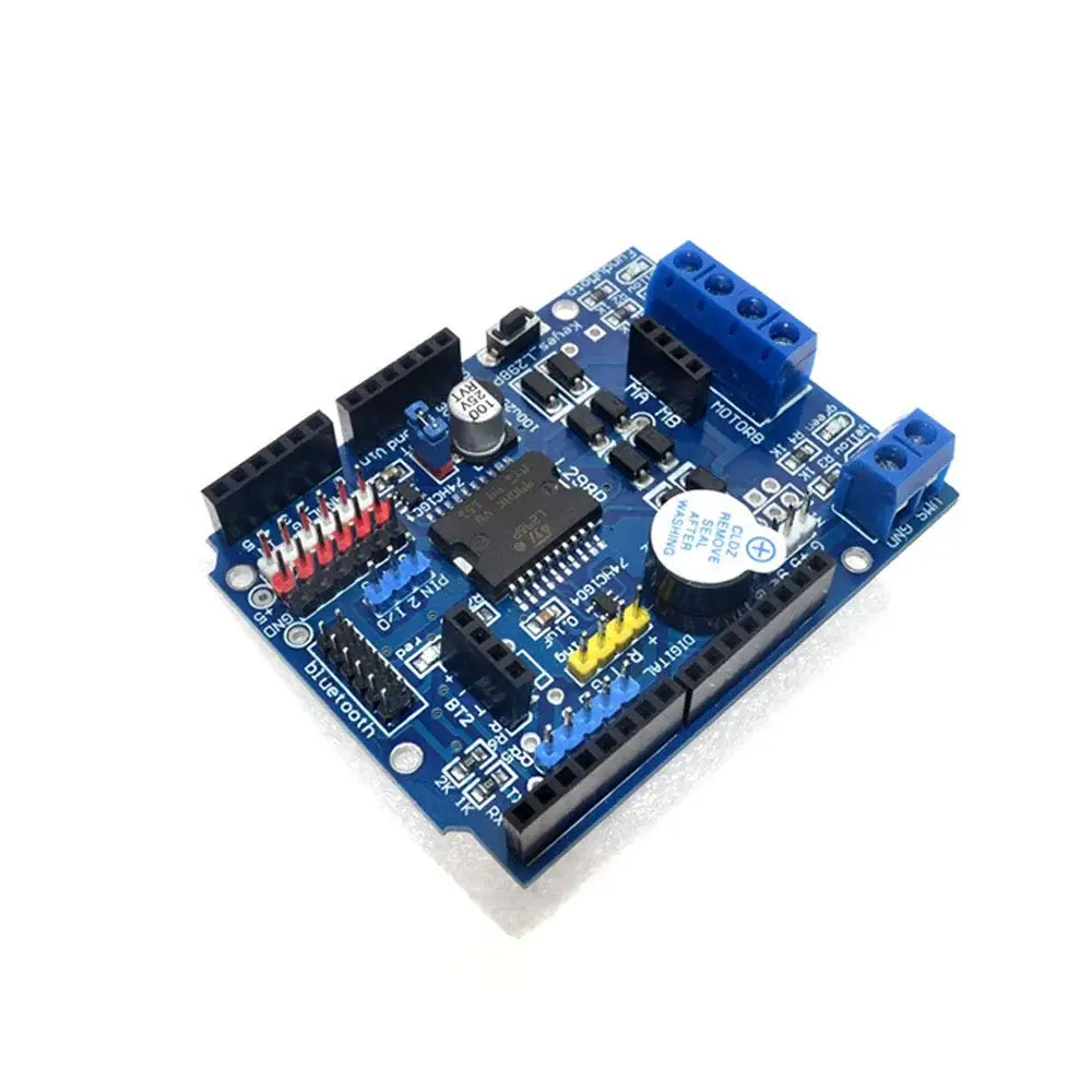 Модуль драйвера двигателя L298P плата расширения H bridge Drive Shield высокомощный