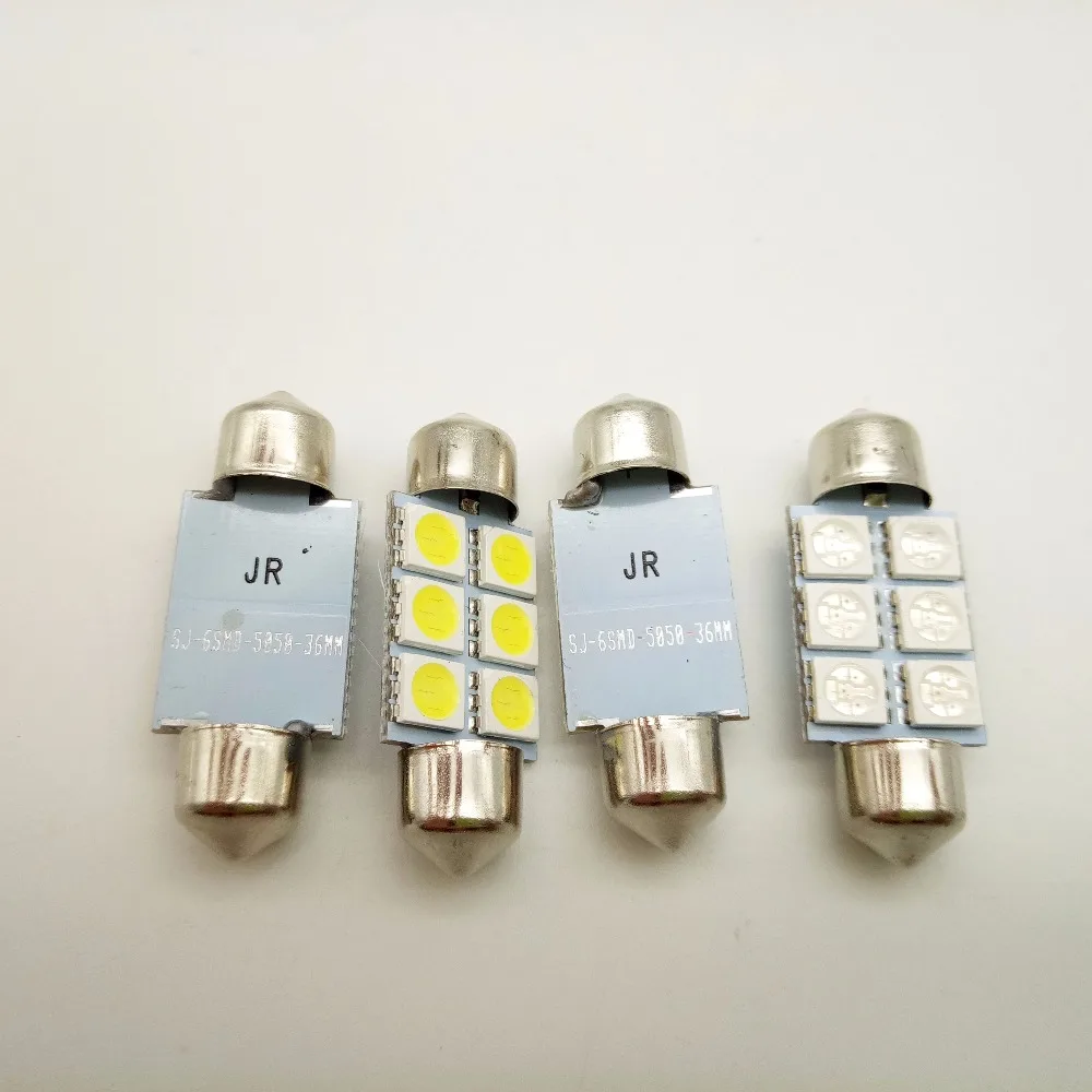 10 шт. гирлянда 5050 6SMD 31/36/39 мм/41 мм светильник 24 в 12 В