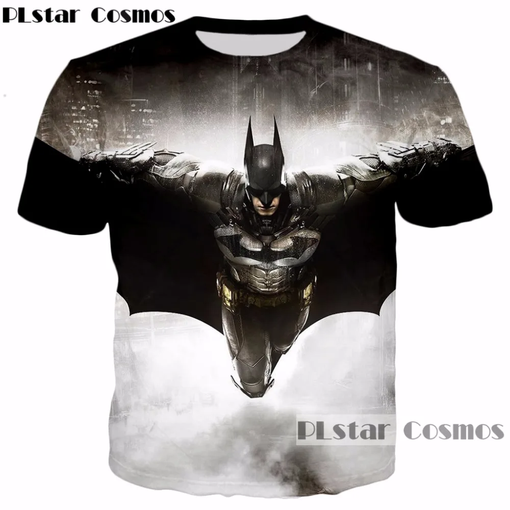 

PLstar Cosmos Brand clothing 2018 Summer New style Batman 3d t-shirt harajuku Men Women Tee shirts casual O-Neck t shirt