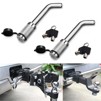 

Hitch Pin Lock Steel Chrome Plated Dual Bent Pin Head Receiver Lock 5/8" for Trailer