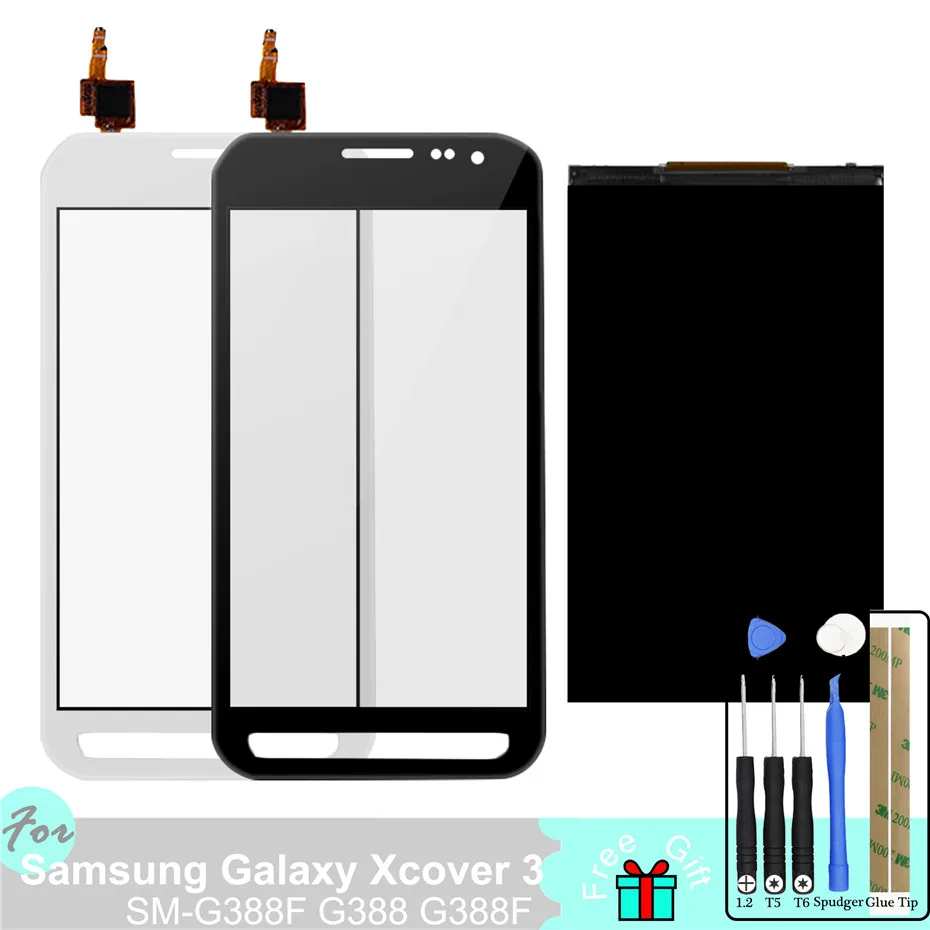 

LCD with Touchscreen for Samsung Galaxy Xcover 3 SM-G388F G388 G388F LCD display Front screen Digitizer Glass Panel