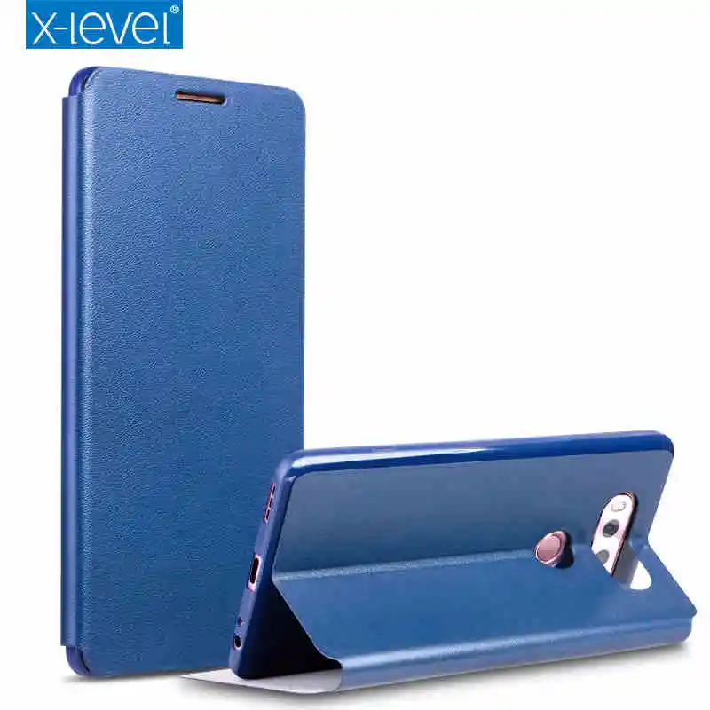 

for LG G6 case X-Level Flip Leather Case for LG G6 H870 H871 Dual H870DS Business Case Capas for LG G6 flip Cover ultra thin