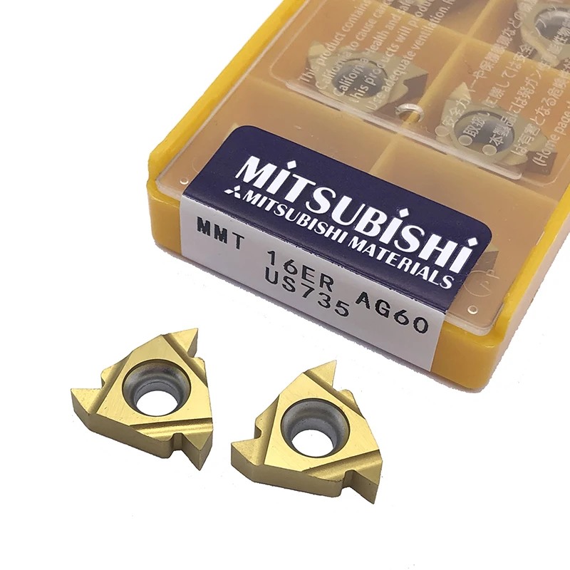 

10PCS MMT 16ER AG60 US735 External Turning Tools Carbide insert Lathe cutter Tool Tokarnyy turning insert