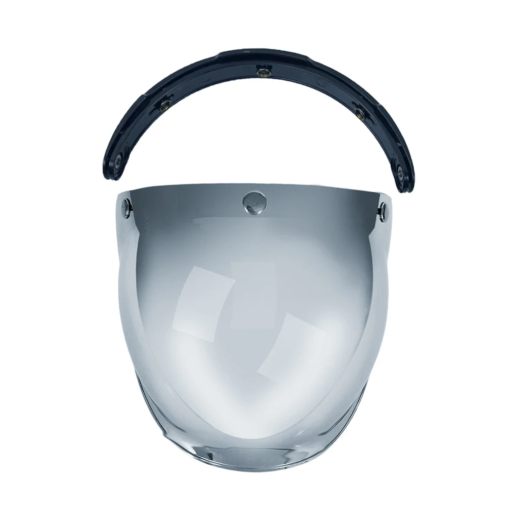 3-Snap Bubble щит козырек для Biltwell гринго и Бонанза мотоциклетный шлем с тремя кнопка-объектив Винтаж противотуманное зеркало стиль