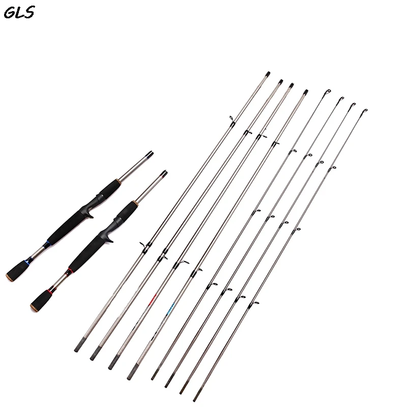 2.1m Ultralight Carbon Fishing Rod Spinning/Casting Rod Fast Lure Feeder Rod Fishing Pole