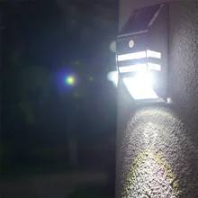 Популярный стиль солнечной энергосберегающий светодиодный настенный светильник из нержавеющей стали, широко используется, человеческих инфракрасный датчик настенный светильник