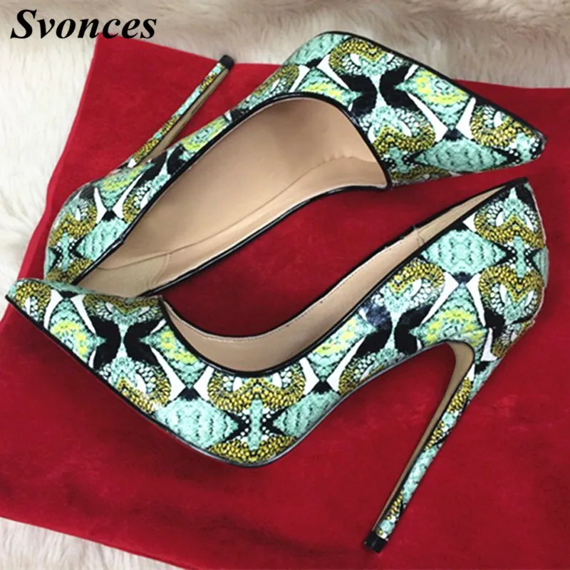 Ladies Stilettos High Heels Ankle Boots Party Shoes Snakeskin Print Runway Party 