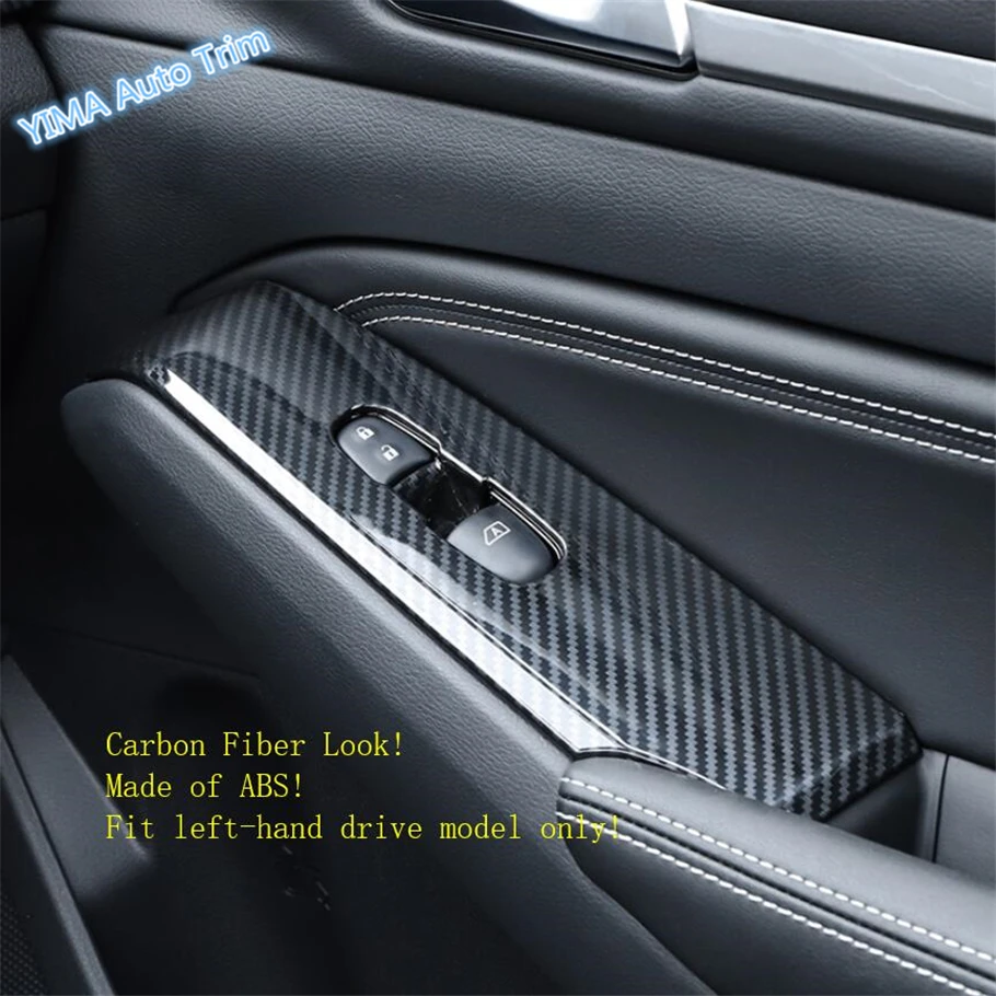

Lapetus Auto Styling Inner Door Armrest Window Switch Control Cover Trim Fit For Nissan Teana Altima 2019 Matte Carbon Fiber ABS