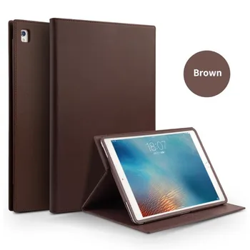

QIALINO Genuine Leather Bag Ultrathin Case for iPad Pro 9.7 Case Flip Stents Dormancy Stand Cover Card Slot case for iPad air2