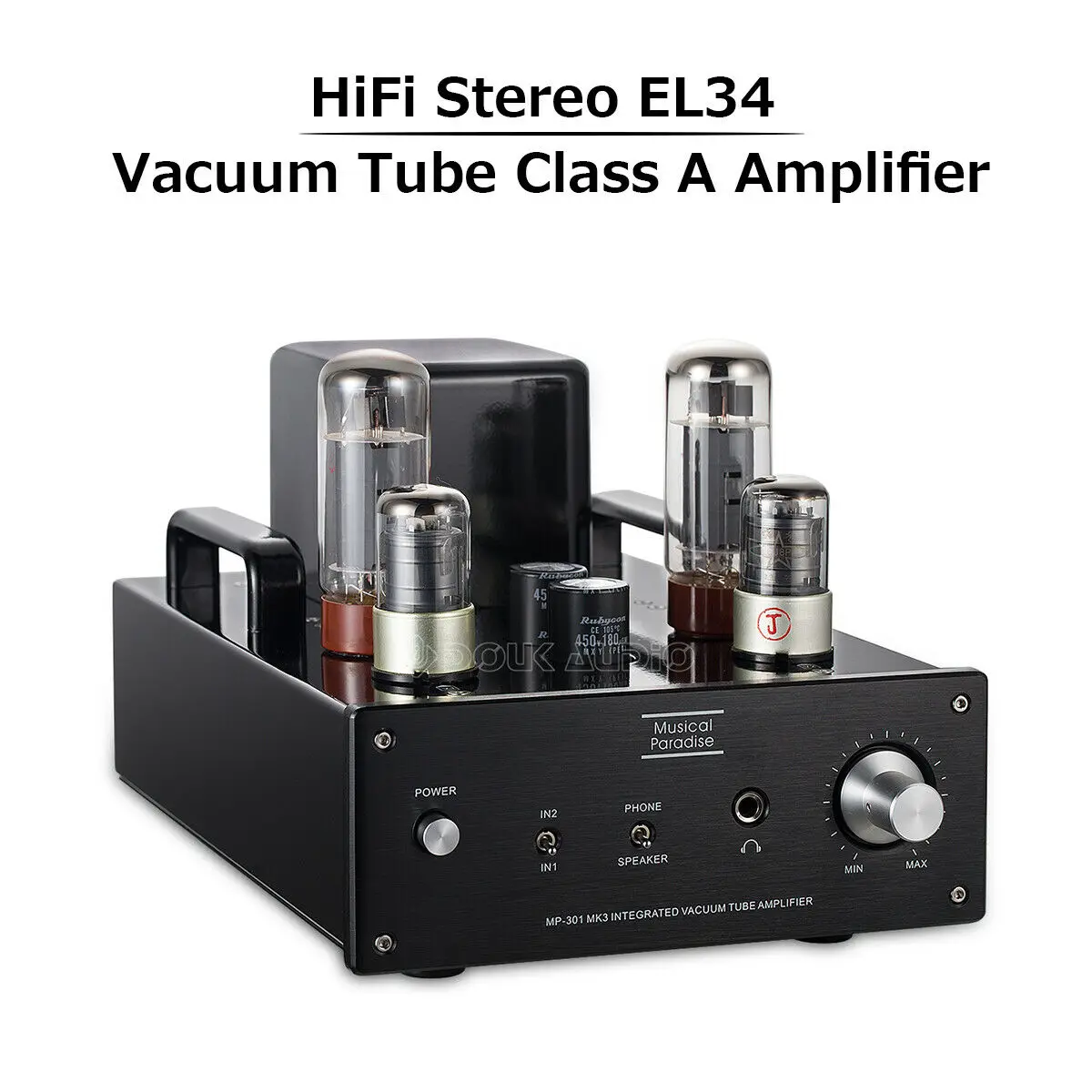 Stereo EL34 Vacuum Tube Class A Amplifier Single ended