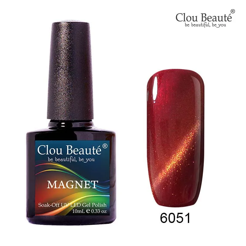 Clou Beaute кошачий глаз Гель-лак для ногтей unhas em гель замочить от Nagellak золотая линия темно-синий Магнитный Гель-лак для ногтей гель - Цвет: 6051