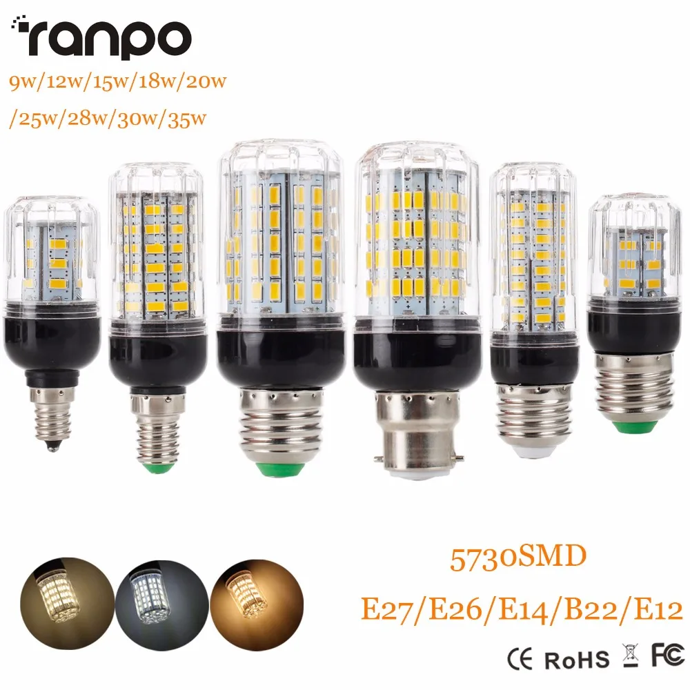 E27 E14 220V Светодиодный светильник 5730 SMD СВЕТОДИОДНЫЙ кукурузная лампа лампада ампулы светильник ing 24 27 30 36 59 69 72 светодиодный s лампа Bombillas Светильник лампы