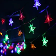 EU Plug LED Light String RGB Decoration Gift LED Star Light Christmas Tree Decoration Light String Light Strip