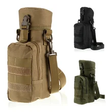 Outdoors Sports Tactical Molle Gear Zipper Water Bottle Pouch Kettle Waist Shoulder Bag High quality