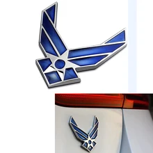 10 шт./компл. 3D металла ВВС США логотип автомобиля Наклейка Логотип эмблема значок автомобилей для укладки 3D наклейки для всех автомобилей