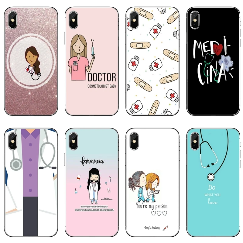 

Doctor Medical Devices Stethoscope For Huawei Mate 20 10 lite pro 9 8 Y9 Y7 Y6 prime 2018 2019 nova 3i Soft phone cover cases