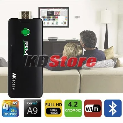 

10PCS Rikomagic RKM MK802IV Mini PC HD TV Android 4.2 Quad Core RK3188 2GB RAM A9 1.6GHZ (DW052) @SD