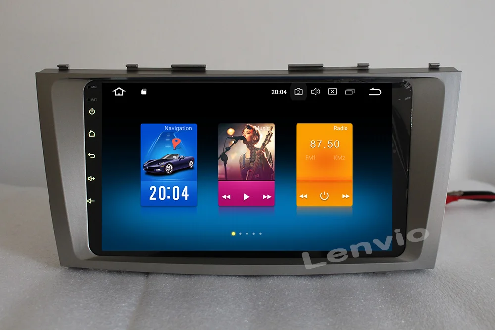 Excellent Lenvio IPS 4GB RAM 32G ROM Octa Core 2 Din Android 8.0 Car DVD Radio GPS Navigation Player For Toyota Camry 2007-2009 2010 2011 1