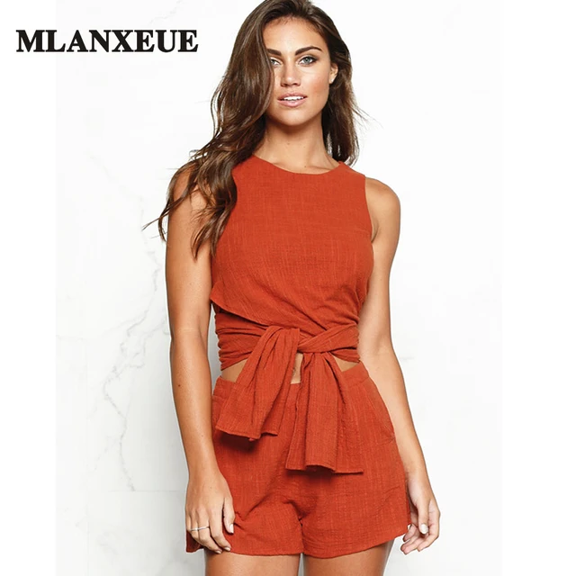 linen two piece jumpsuit