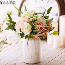 Современная лаконичная керамическая ваза мрамор искусственный цветок контейнер Настольный Декор домашнее украшение цветочный горшок украшение для свадебной вечеринки