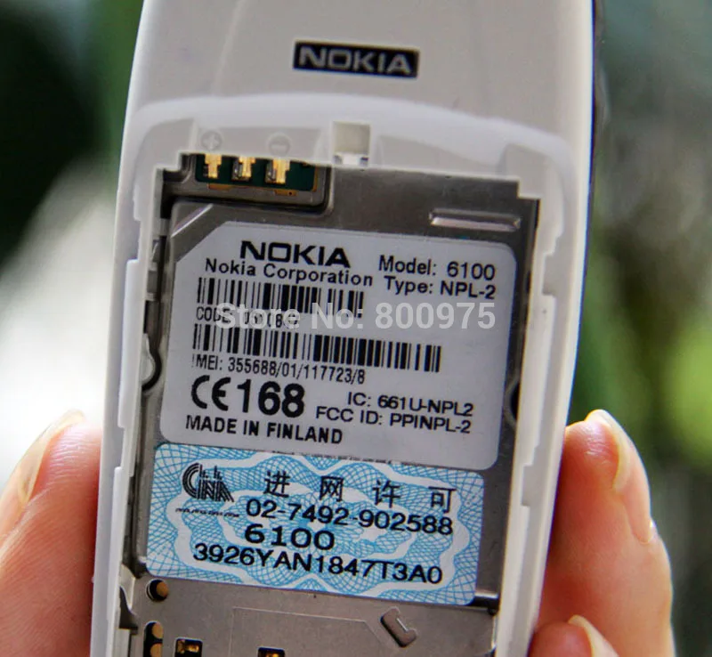 Мобильный телефон NOKIA 6100, разблокированный мобильный телефон GSM Triband, Восстановленный 6100 мобильный телефон, дешевый телефон