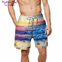 Летние мужские пляжные шорты для плавания спортивные штаны с 3D принтом волн шорты для серфинга мужские свободные спортивные плавки для серфинга купальник с карманом