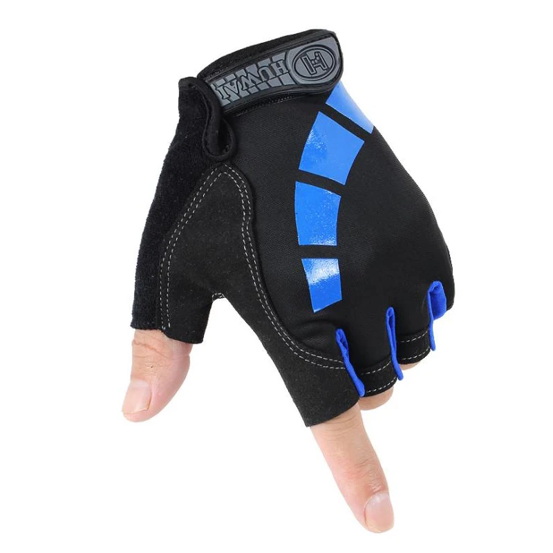 Велосипедные перчатки Светоотражающие ночью дышащие велосипедные перчатки с половинными пальцами мужские женские велосипедные спортивные перчатки