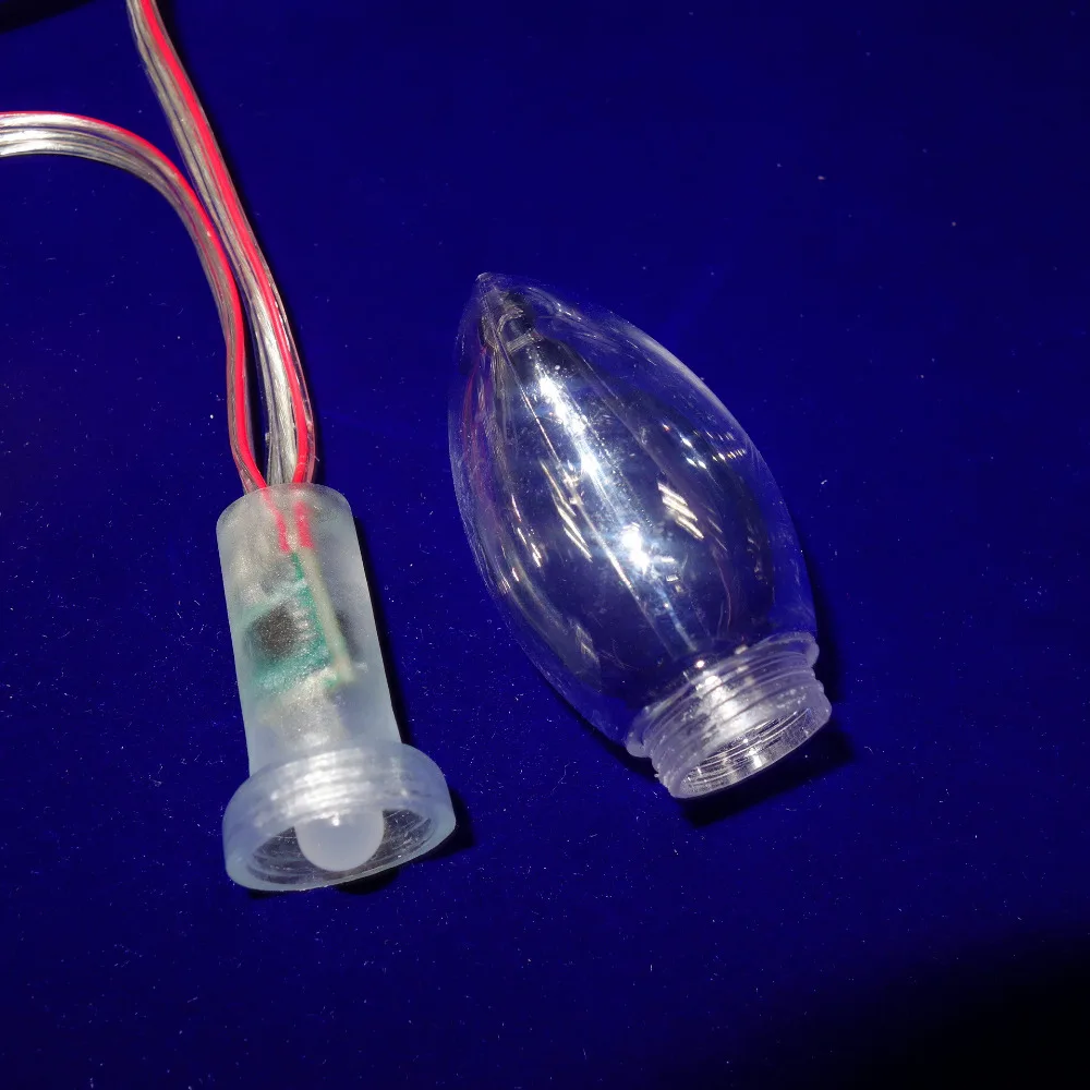 50 узлов адресная RGB C9 DC12V WS2811 Светодиодная Рождественская Пиксельная
