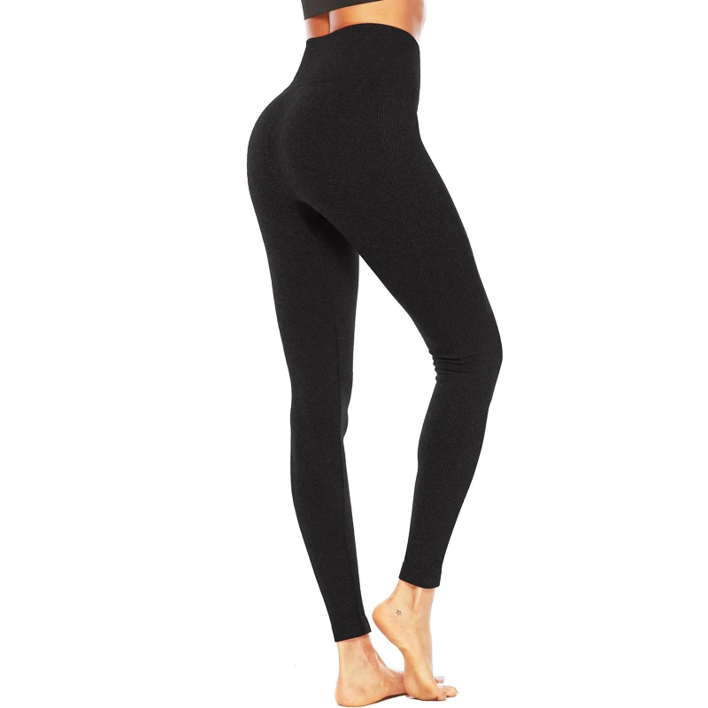 

2019 New Women Yoga Pants Fitness Leggings High Waist Sports Tights Push up Workout Clothing Woman Running Legginsy Black Gray