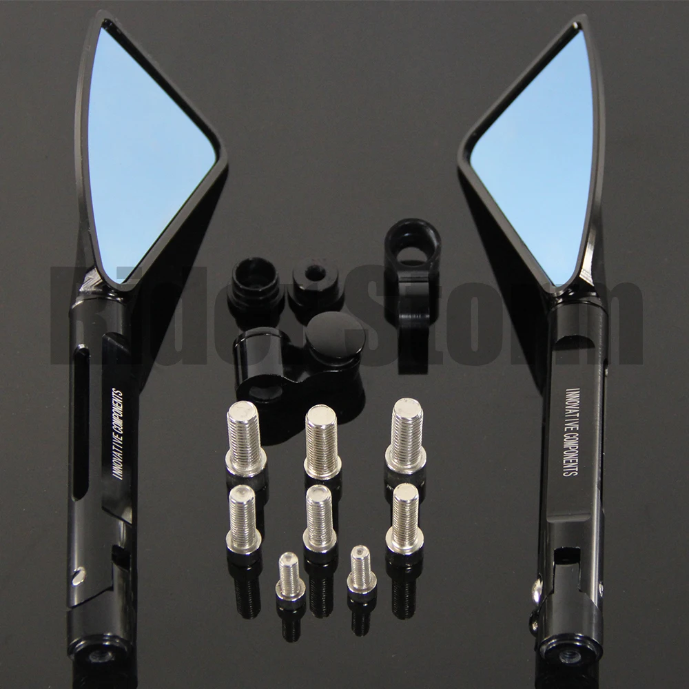 

Riderjacky For Kawasaki NINJA 250R NINJA250R 2008-2012 2009 2010 2011 Aluminum CNC Motorcycle Side Mirror rearview Mirrors
