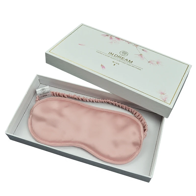 100% authentic Mulberry silk breathable soft eye shade shawl lunch break travel sleep silk mask with ear plug 5