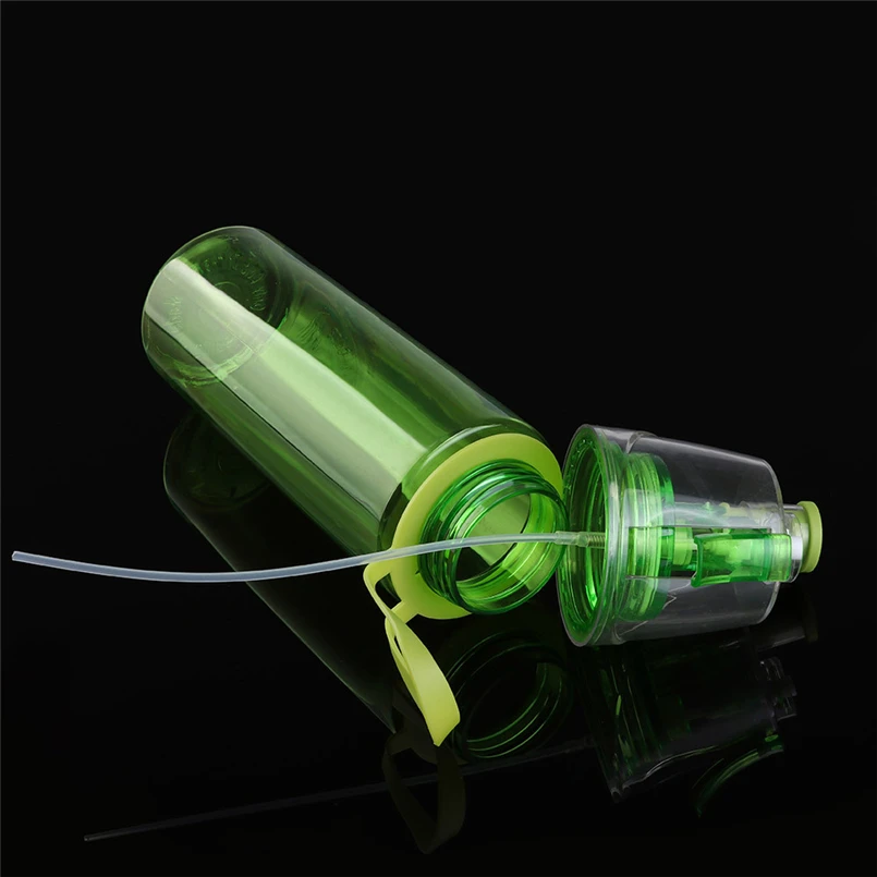 Creative Spray  600ML Sports Water Bottle Professional Sports Bottle for Outdoor Sports Gym Leak-proof Drinking Cup #4D11 (2)