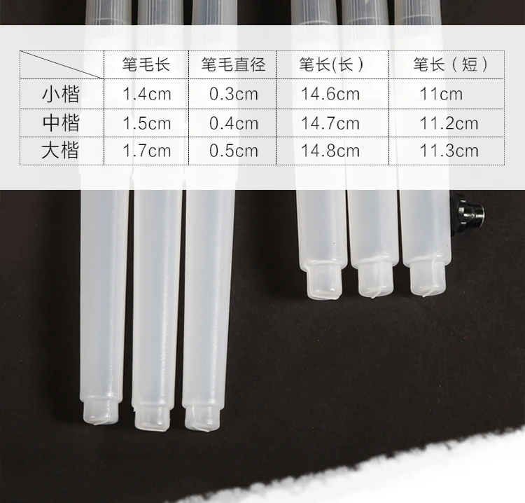 6 шт./компл. большой Ёмкость водяная кисть Акварельная арт Краски рисовальная нейлоновая кисть из волос, Краски ing кисть для каллиграфическая ручка