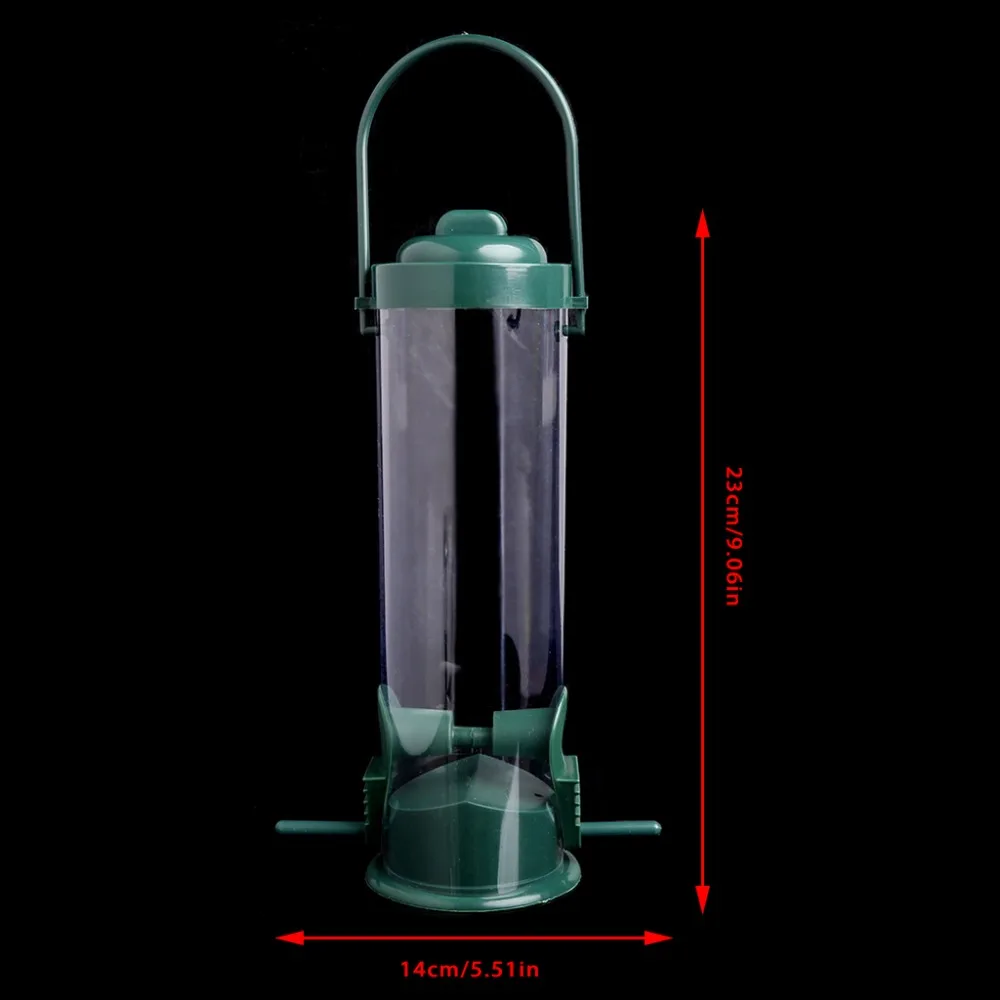 Зеленый подвесной кормушка для диких птиц подвес для контейнеров Сад Открытый Кормление