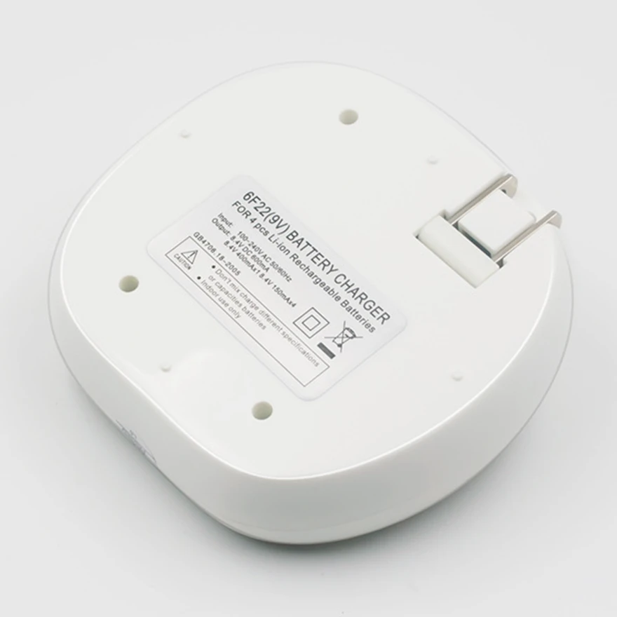 Carregador de Alta Garantie + 1 Novo Pces Super Grande 9 v Li-ion Lítio Volts Batterie Hersteller 4-slot Corrente 4 1000 Mah - Image 4